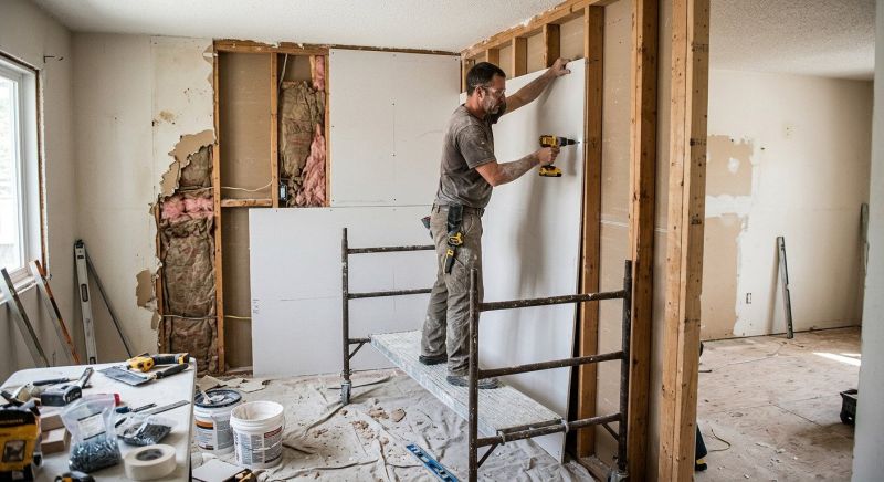 House Drywall Installation in Overland Park, KS